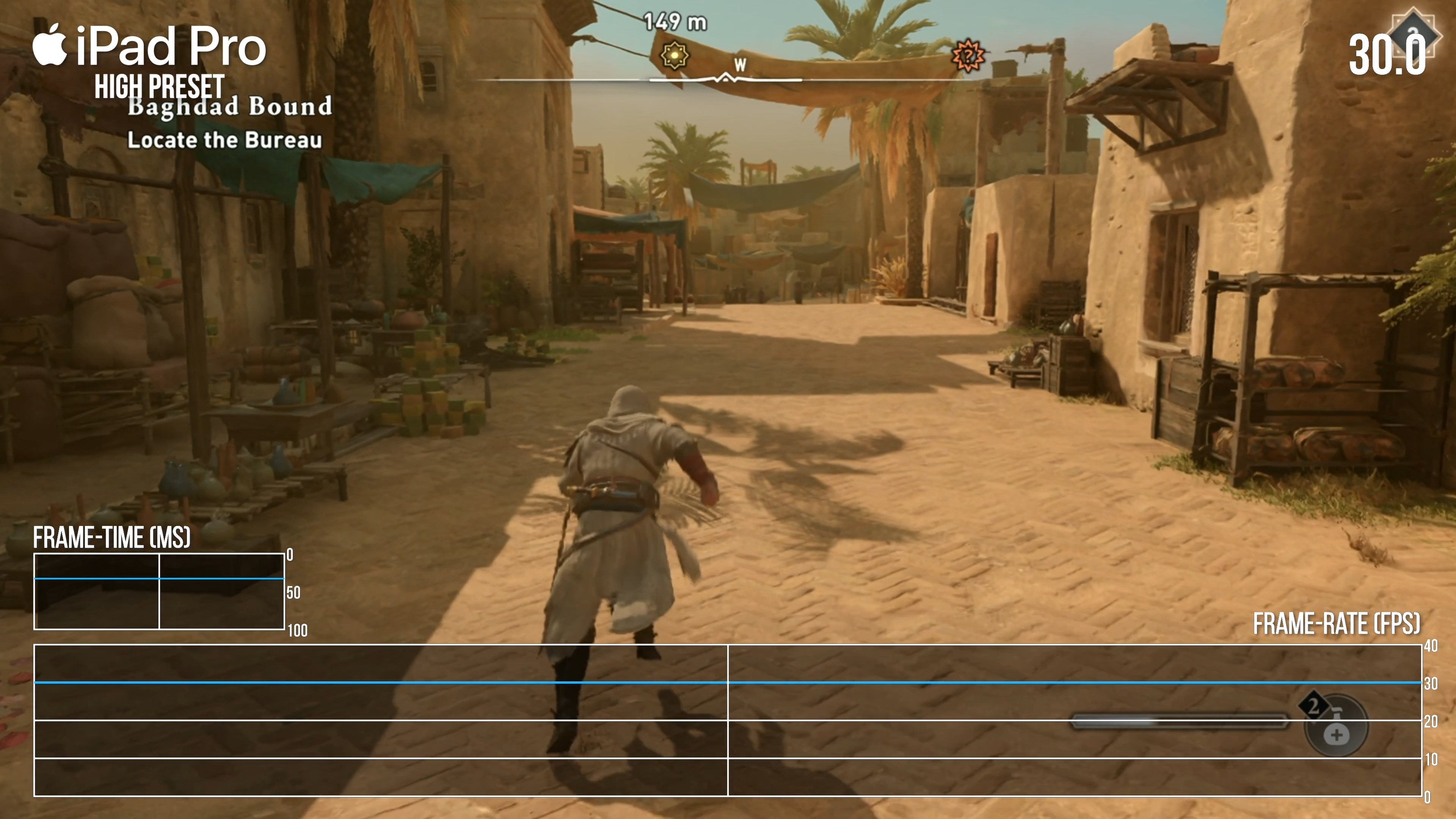 Assassin's Creed Mirage chạy mượt 30fps trên iPad Pro M4 với chip M4 mạnh mẽ