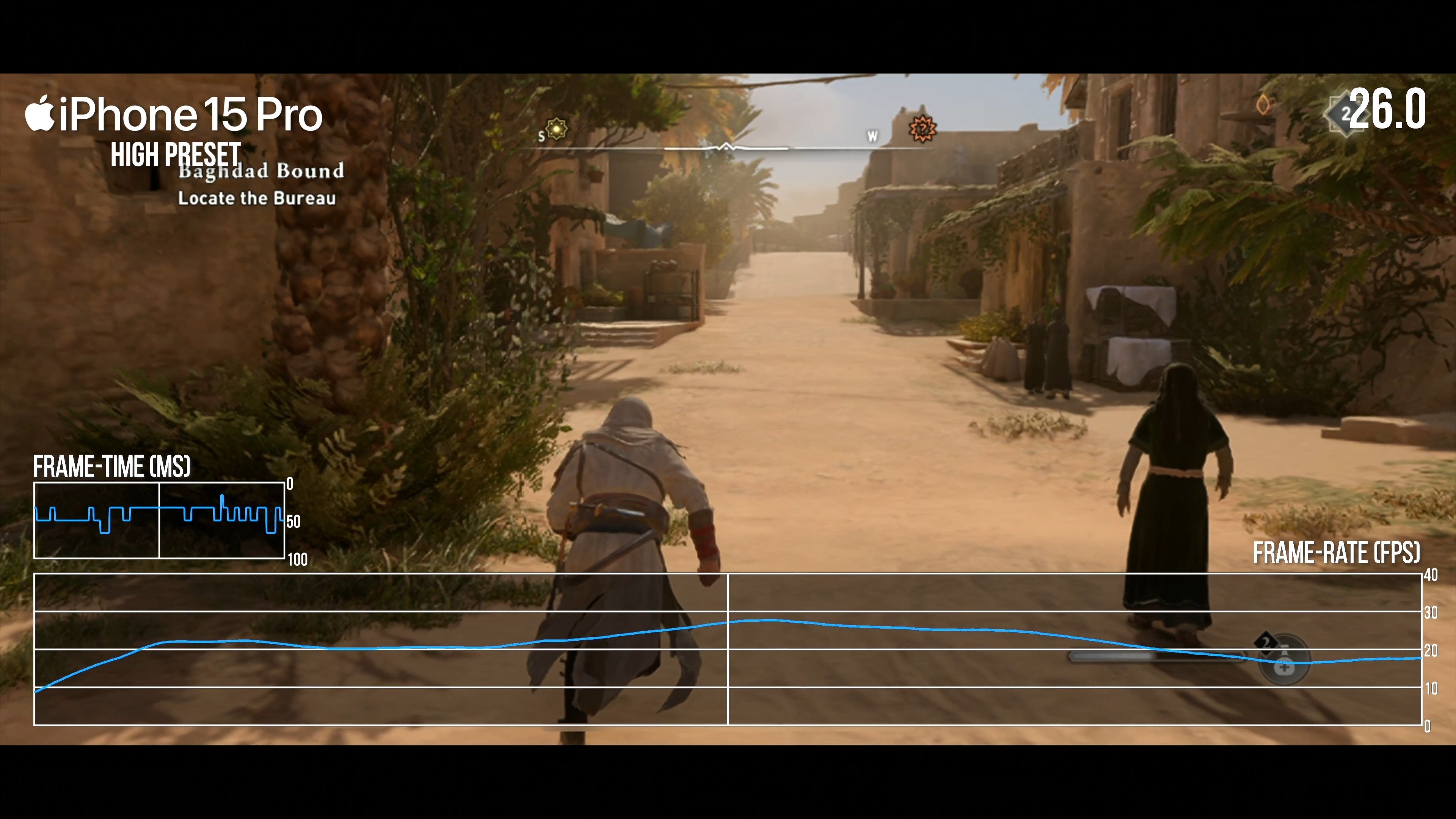 Assassin's Creed Mirage gặp khó khăn về hiệu năng trên iPhone 15 Pro