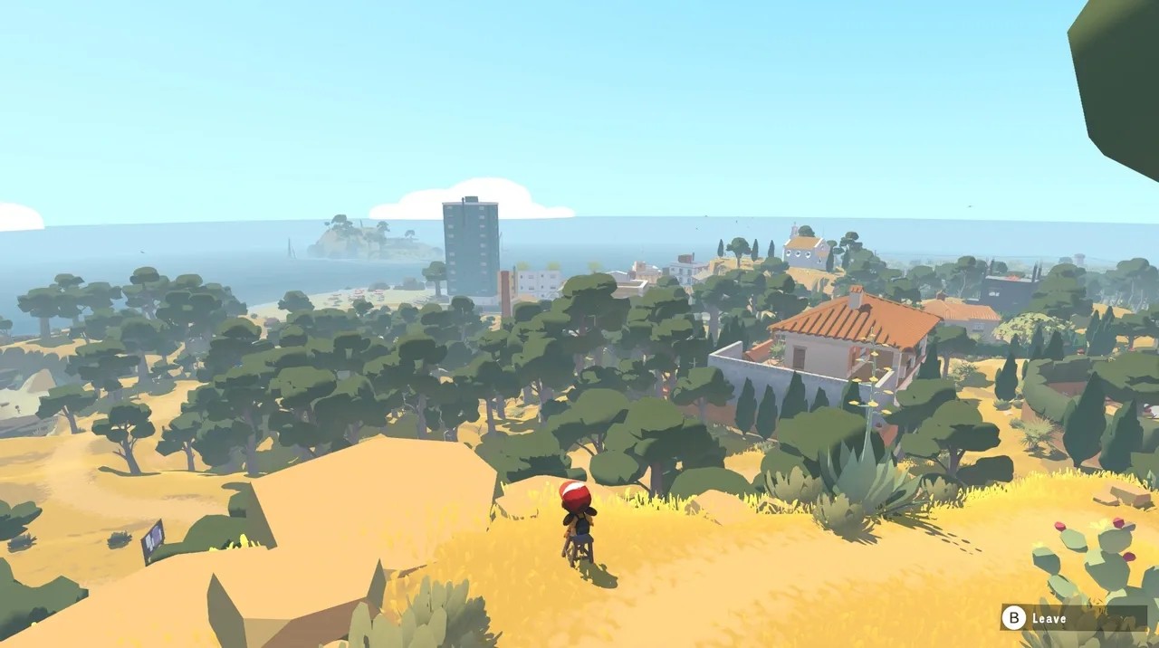 Alba: A Wildlife Adventure - Alba nhìn xuống thị trấn ven biển
