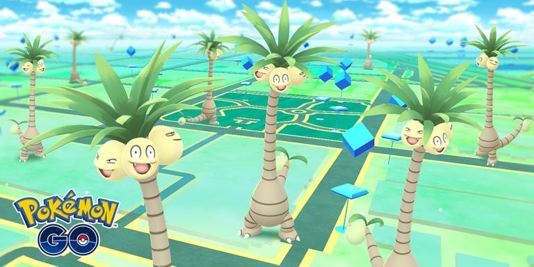 Alolan Exeggutor dạng Rồng Cỏ cao lớn trong Pokemon Go