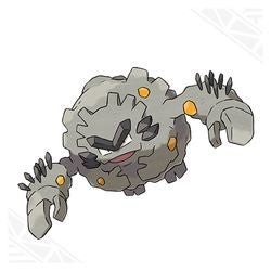 Alolan Graveler với các tinh thể đá điện hệ Đá Điện trong Pokemon Go