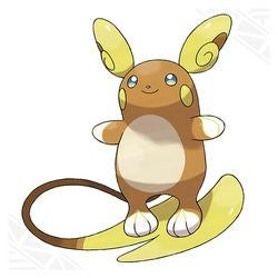 Alolan Raichu lướt ván hệ Điện Tâm linh trong Pokemon Go