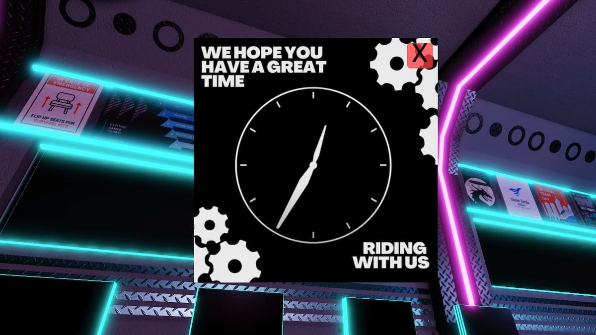 Áp phích đồng hồ tiết lộ mã ATM trong Terminal Escape Room