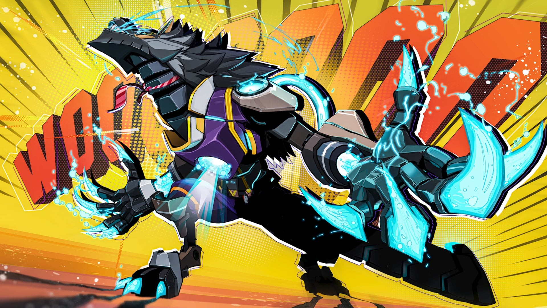 Artwork Roquefort dạng sói trong game Hi-Fi RUSH