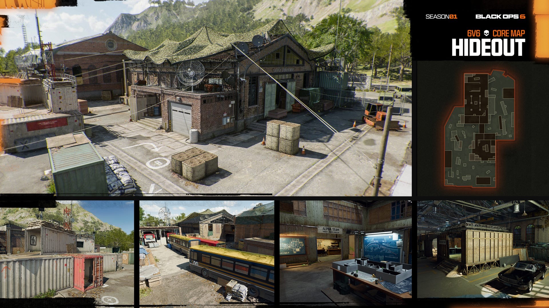 Bản đồ Hideout mới trong Black Ops 6 Multiplayer Season 1