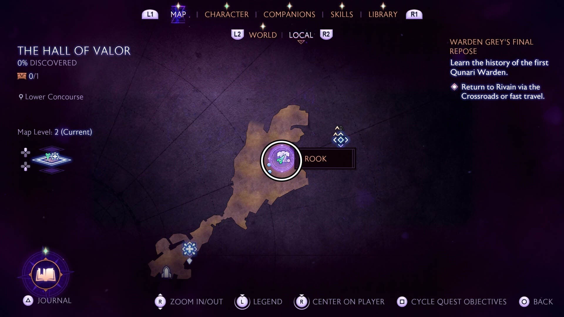 Bản đồ vị trí thương nhân Lords of Fortune ở The Hall of Valor, Dragon Age The Veilguard