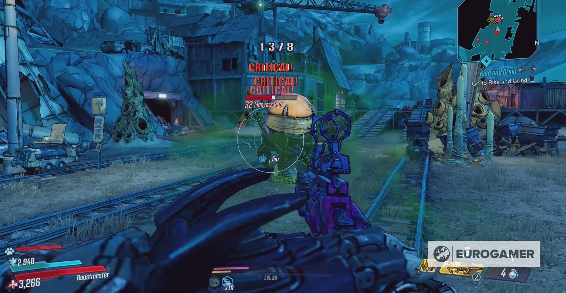 Bạn không thể phá hủy kén của Manvark trong quá trình biến đổi - Borderlands 3