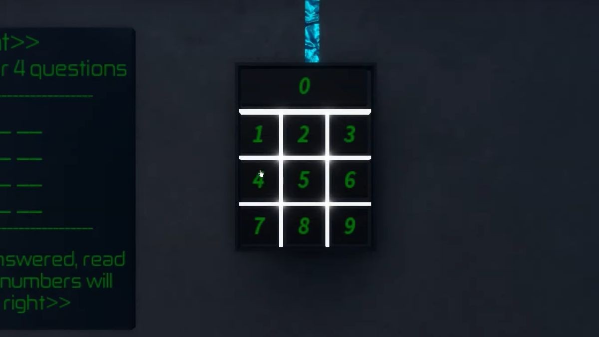 Bàn phím trong nhà búp bê Terminal Escape Room