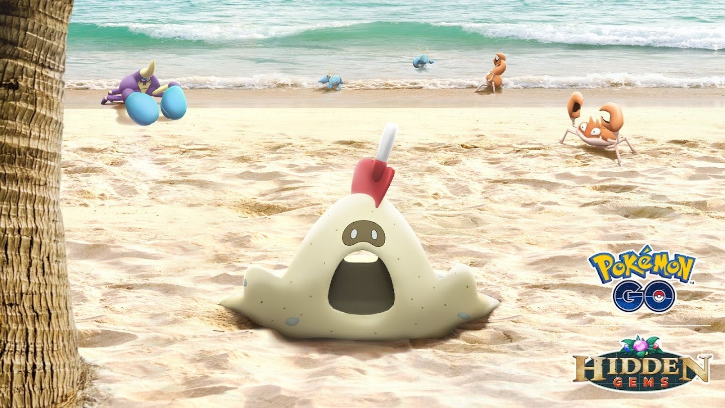 Banner sự kiện Water Festival Beach Week Timed Research trong Pokémon Go