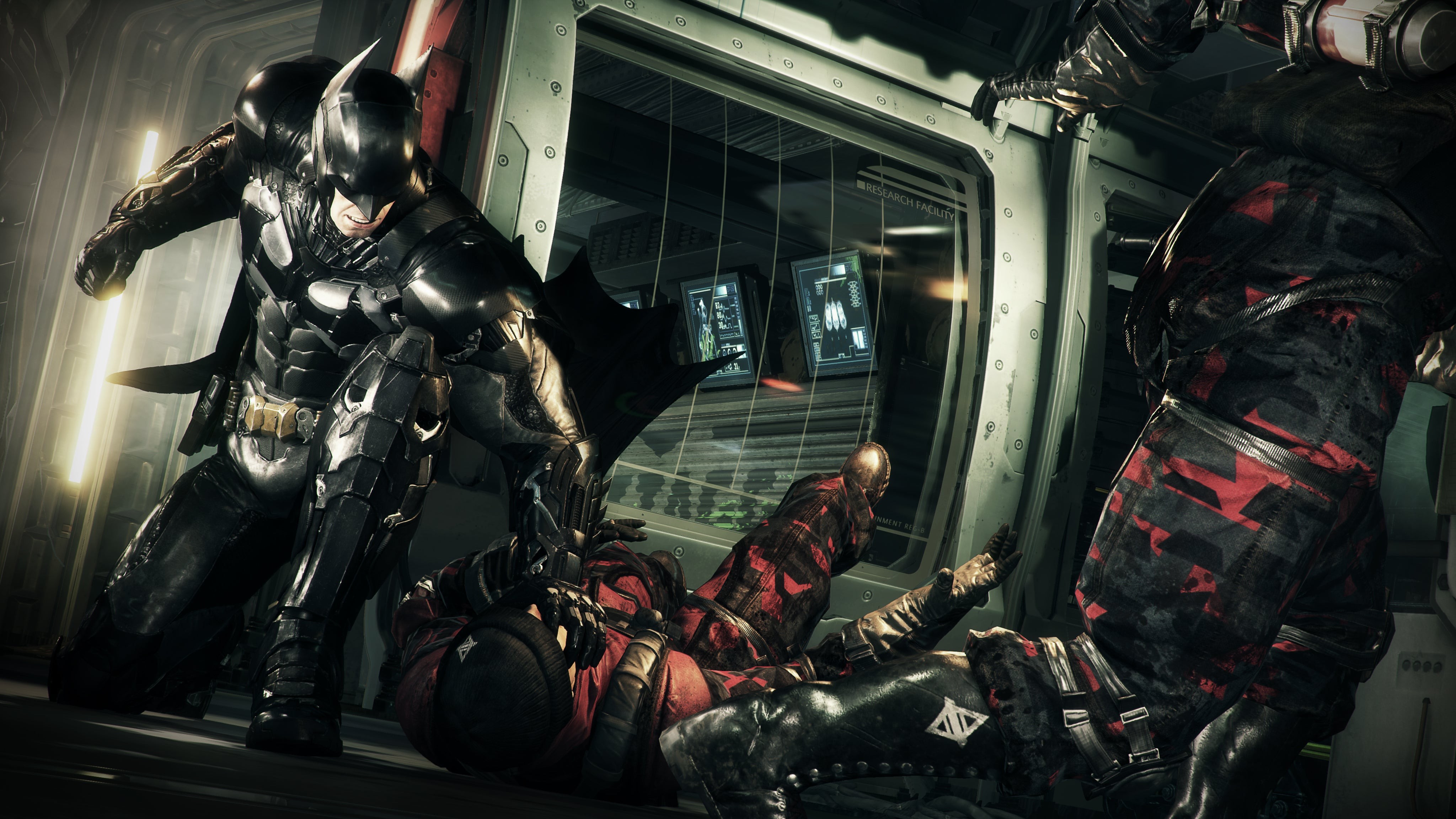 Batman hạ gục kẻ thù trong Arkham Knight