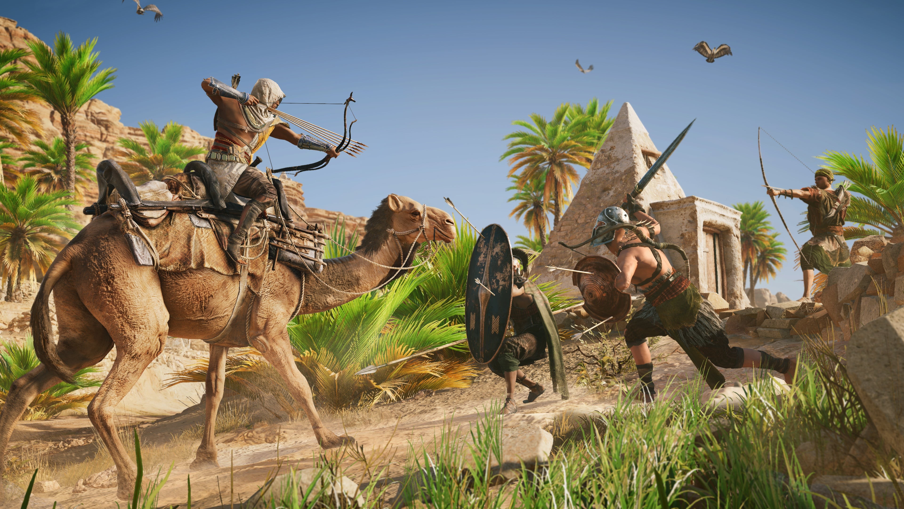 Bayek khám phá kim tự tháp