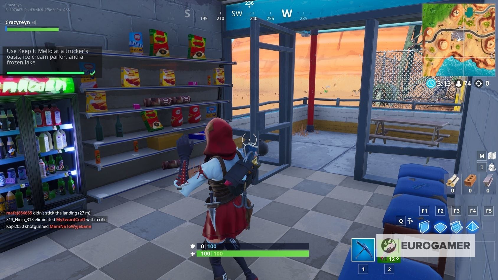 Bên trong tiệm kem Ice Cream Parlor Fortnite