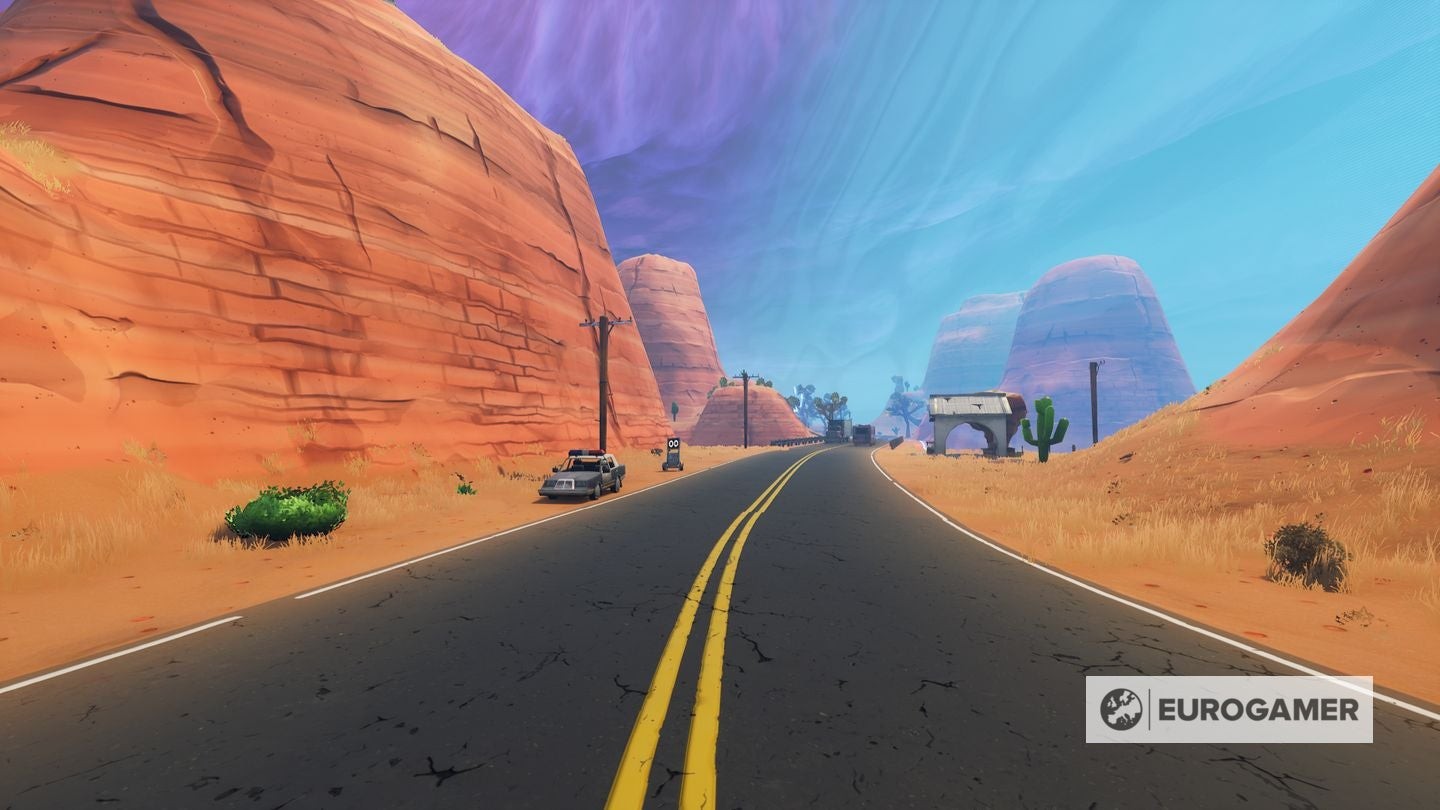 Biển báo Radar Fortnite gần Paradise Palms