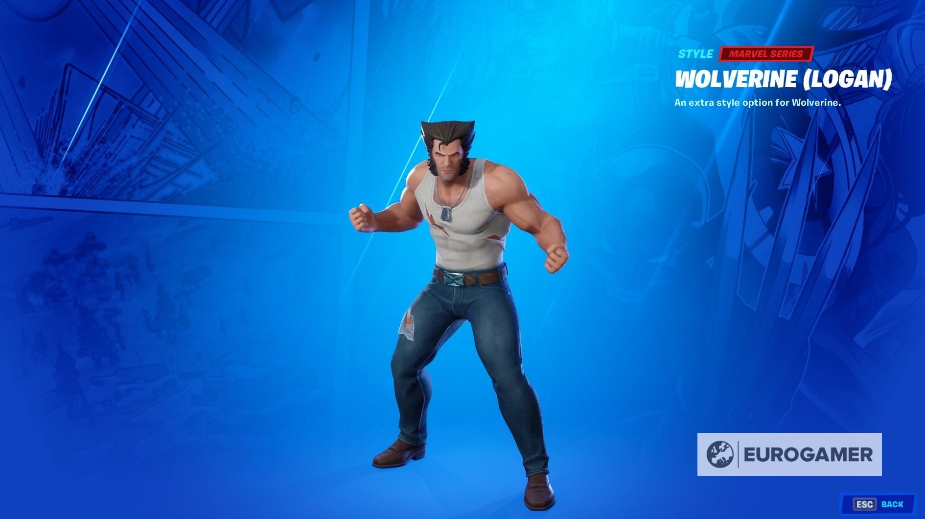 Biến thể Logan Wolverine trong Fortnite