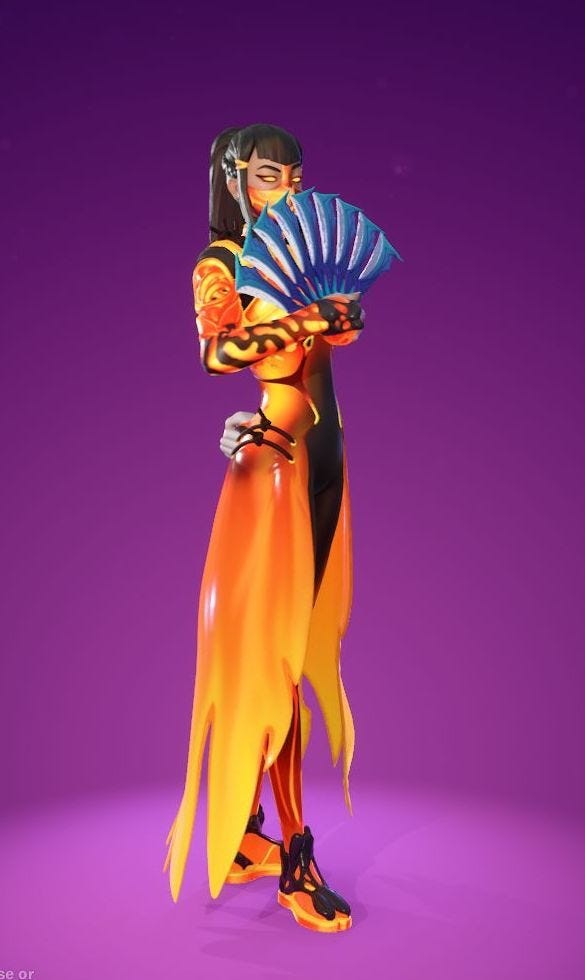 Biến thể Magmatic Mizuki của skin River Empress Mizuki