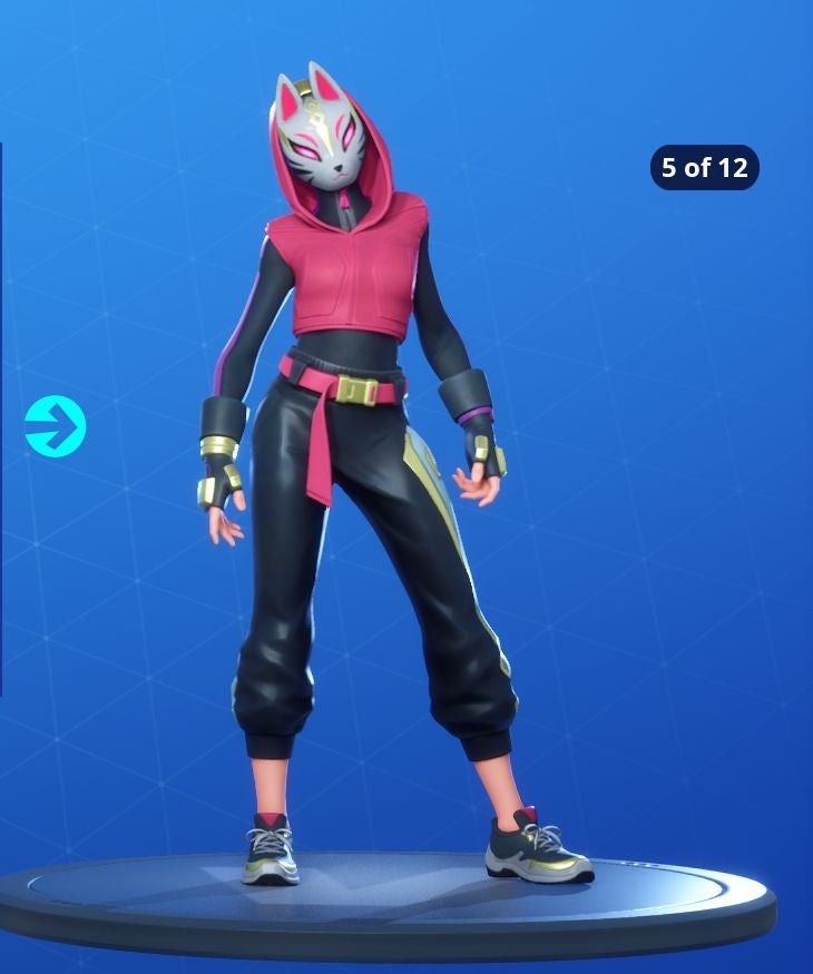 Biến thể skin Catalyst Fortnite Mùa 10 áo khoác hồng