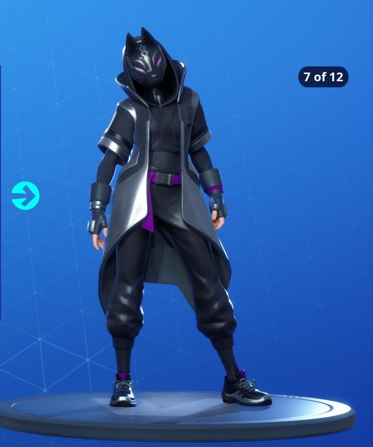 Biến thể skin Catalyst Fortnite Mùa 10 phong cách nâng cấp