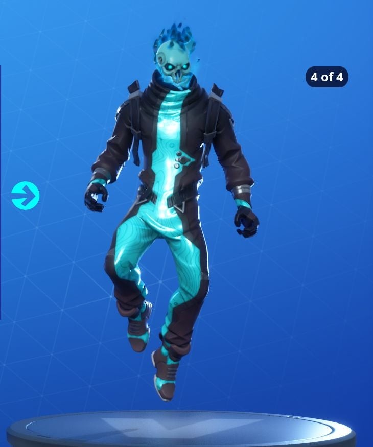 Biến thể skin Eternal Voyager Fortnite Mùa 10 màu đỏ