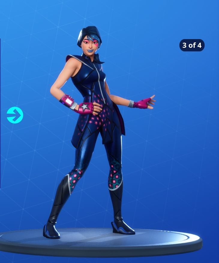 Biến thể skin Sparkle Supreme Fortnite Mùa 10 màu bạc