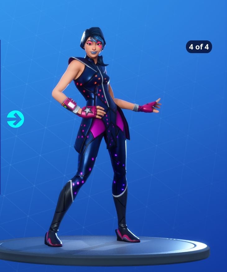 Biến thể skin Sparkle Supreme Fortnite Mùa 10 màu disco