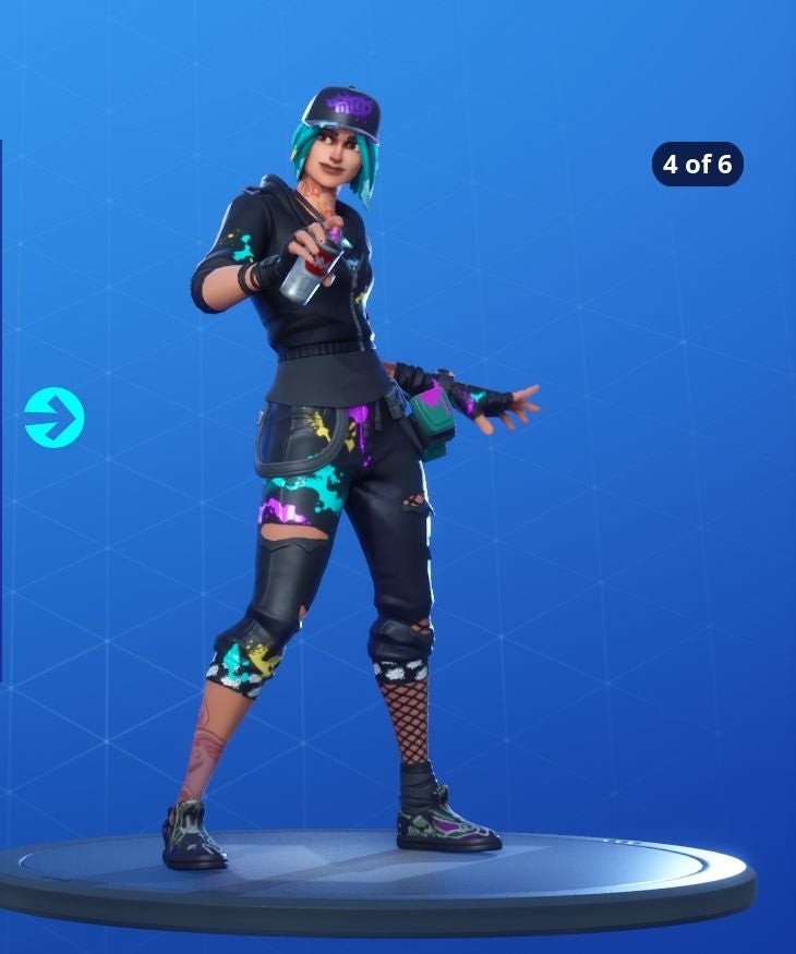 Biến thể skin Titled Teknique Fortnite Mùa 10 áo khoác đen