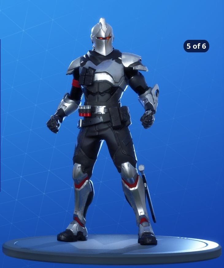 Biến thể skin Ultima Knight Fortnite Mùa 10 Origin đỏ