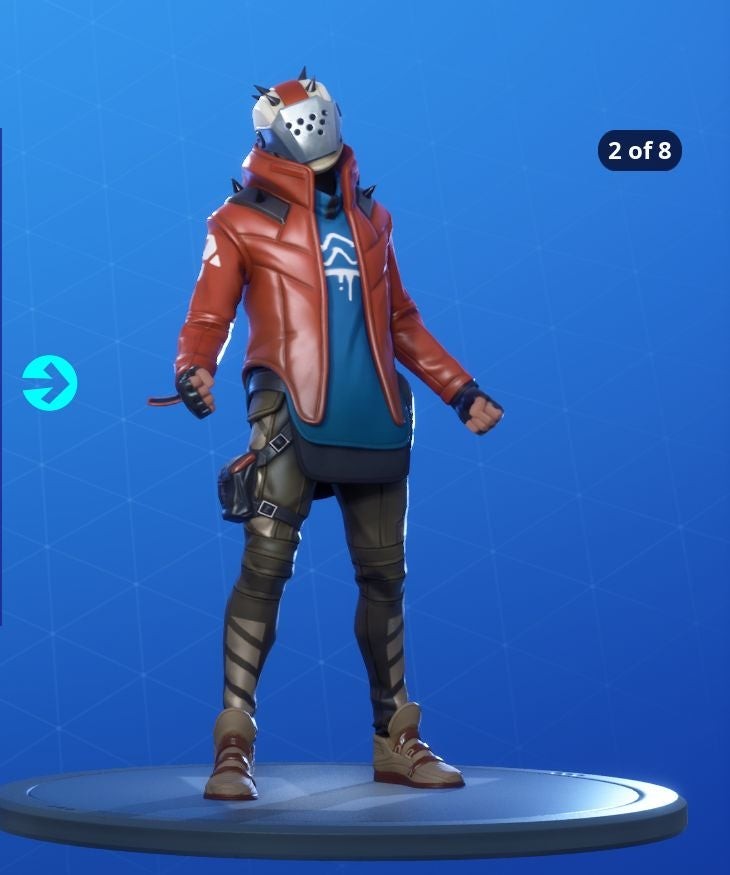 Biến thể skin X-Lord Fortnite Mùa 10 áo giáp vai