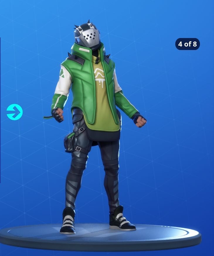 Biến thể skin X-Lord Fortnite Mùa 10 áo khoác đỏ