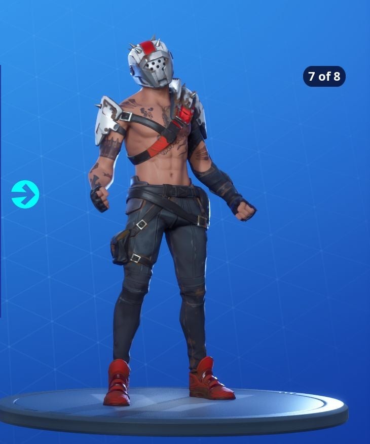 Biến thể skin X-Lord Fortnite Mùa 10 mặt nạ đỏ