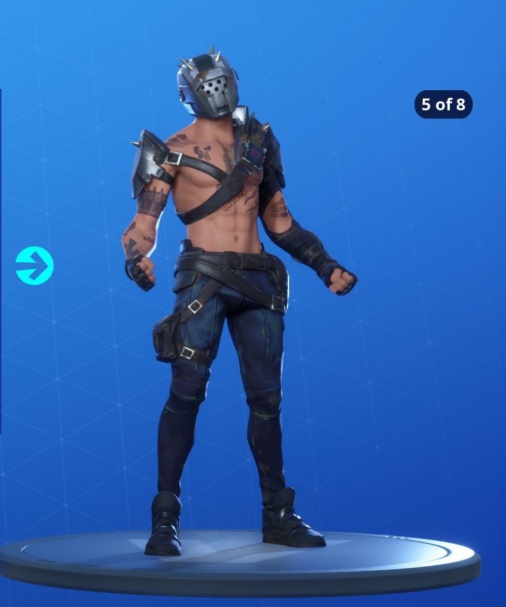 Biến thể skin X-Lord Fortnite Mùa 10 mặt nạ khí