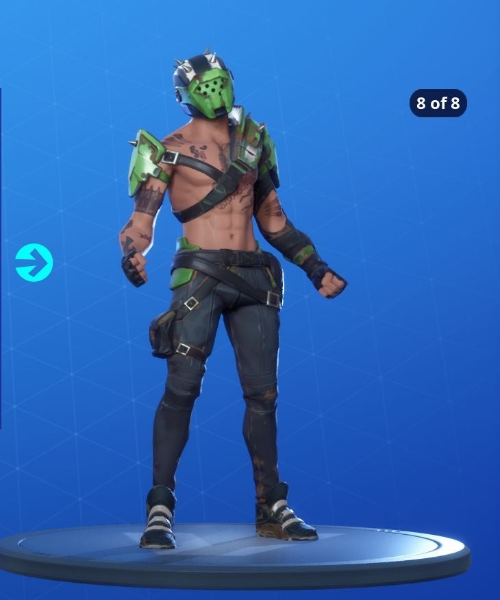 Biến thể skin X-Lord Fortnite Mùa 10 mặt nạ nâng cấp