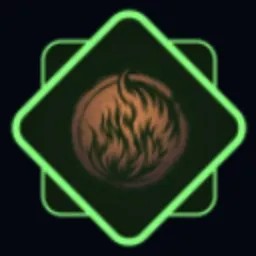 biểu tượng kỹ thuật nguyền rủa Blazing Courage trong Jujutsu Infinite