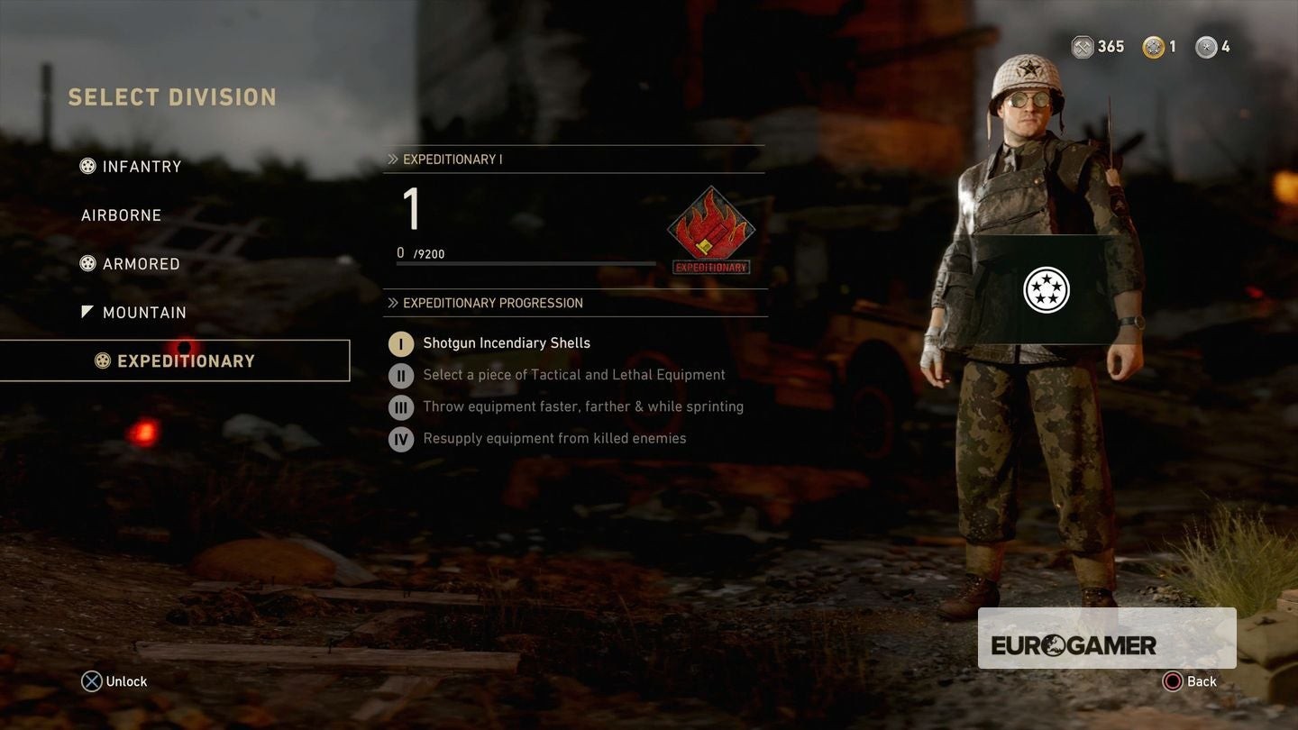 Biểu tượng Sư đoàn Viễn chinh Expeditionary chuyên về shotgun CoD WW2