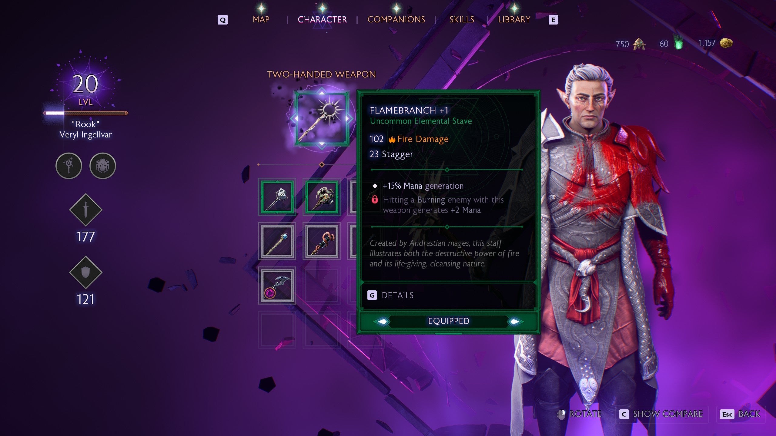Bộ áo giáp và mũ phù hợp cho Mage trong Dragon Age: The Veilguard