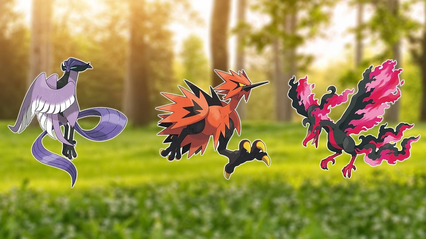 Bộ ba chim huyền thoại Galar Articuno, Zapdos và Moltres trong Pokémon Go