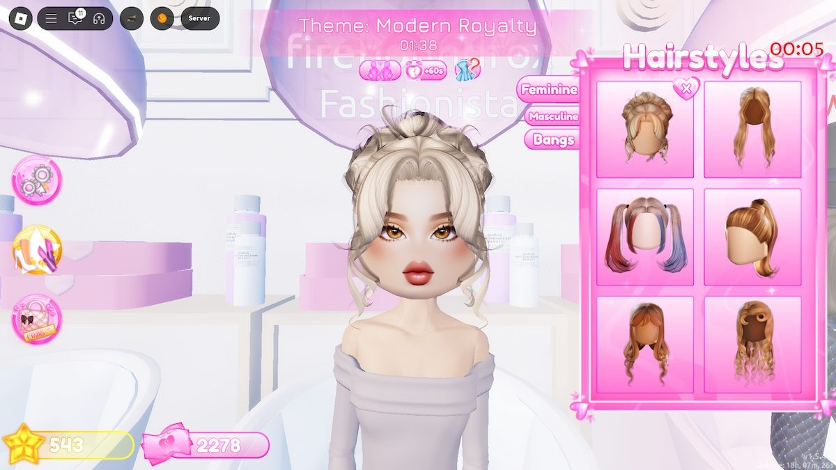 Bộ sưu tập các kiểu tóc thời trang dành cho nhân vật trong game Dress to Impress