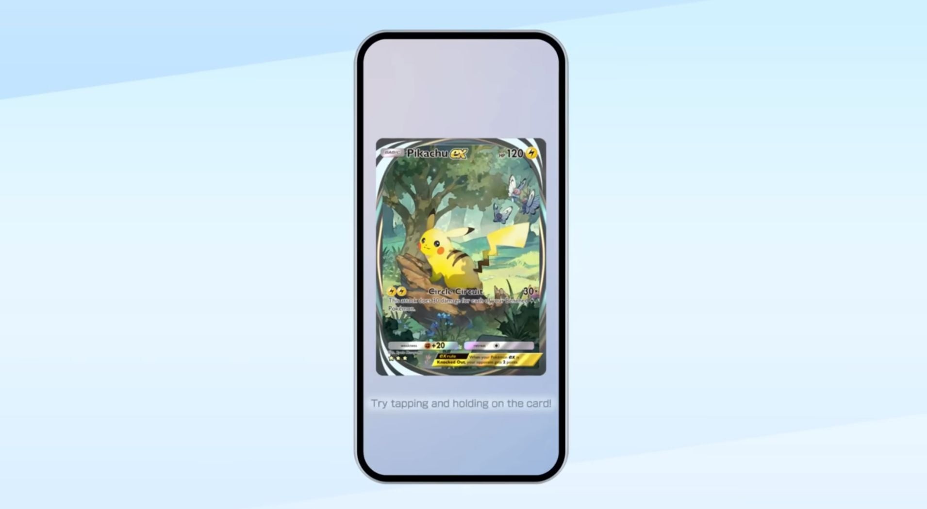 Bốn thẻ bài Immersive đầu tiên trong Pokémon TCG Pocket: Charizard, Pikachu, Mewtwo, Mew