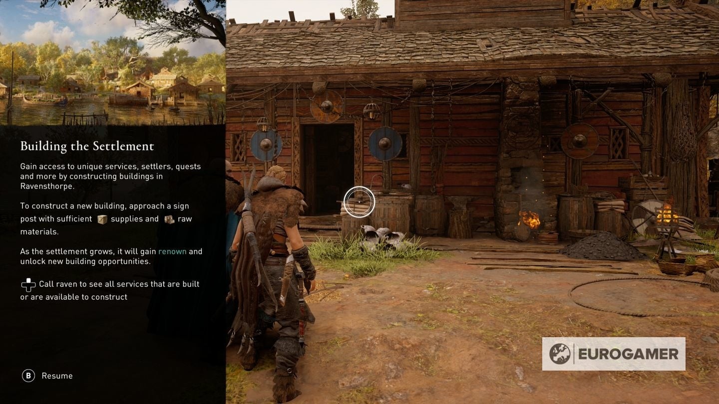 Các công trình trong khu định cư Assassin's Creed Valhalla