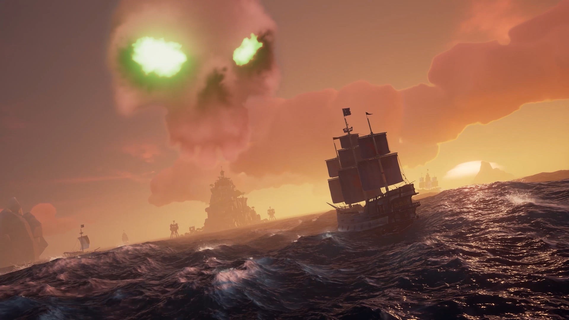 Các Pháo đài Skeleton đã xuất hiện nhiều trong tiếp thị ban đầu của Sea of Thieves, nhưng không phải tất cả đều hoạt động khi ra mắt