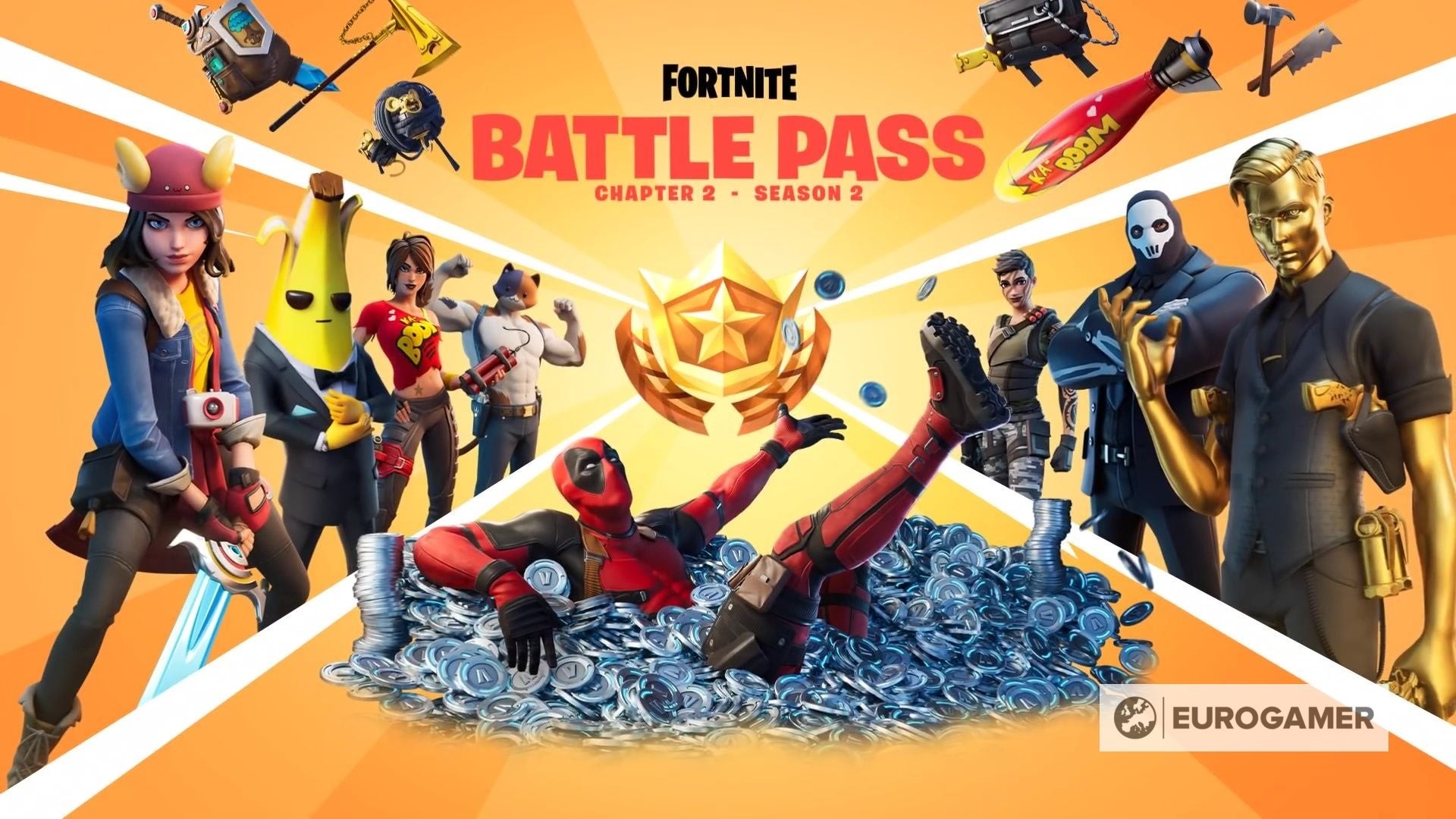 Các skin Battle Pass Fortnite Chapter 2 Season 2 Maya Peely Brutus