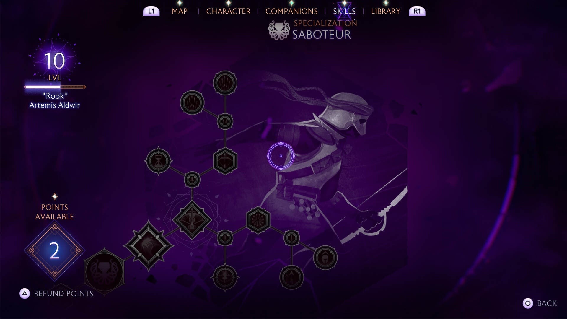 Các tùy chọn kỹ năng trong chuyên môn hóa Saboteur của lớp Rogue - Dragon Age The Veilguard