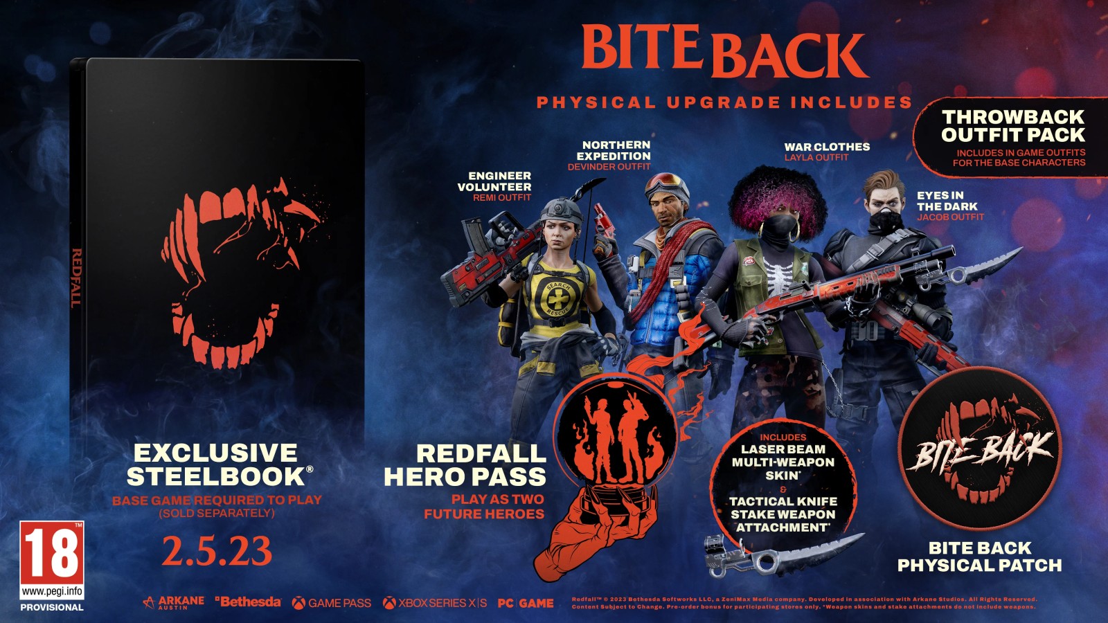 Các vật phẩm DLC trong phiên bản Redfall Bite Back Edition