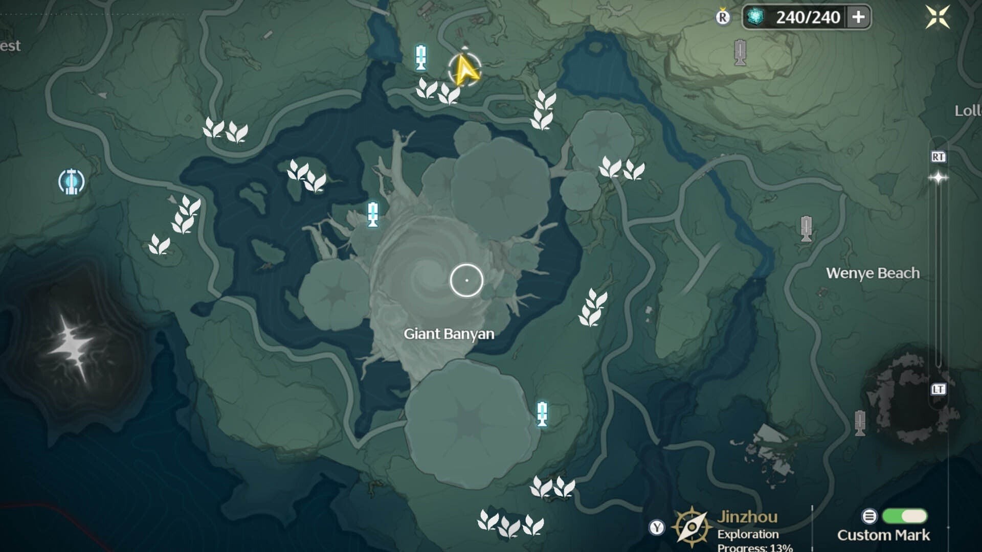 Các vị trí farm Vân Chi Nấm (Coriolus) chi tiết tại Giant Banyan trong Dim Forest