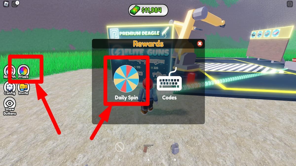 Cách nhận phần thưởng hàng ngày trong Ultimate Factory Tycoon qua Vòng Quay May Mắn