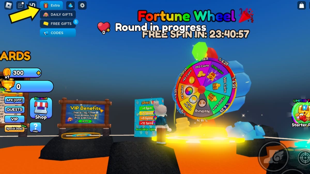 Cách nhận quà tặng hàng ngày và quà miễn phí trong Roblox Soccer Ball