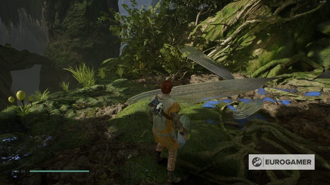 Cal Kestis leo lên Origin Tree trên Kashyyyk