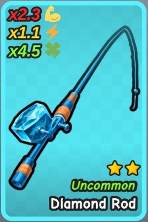 Cần câu Diamond Rod trong Go Fishing Roblox