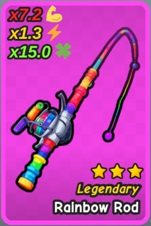 Cần câu Rainbow Rod trong Go Fishing Roblox