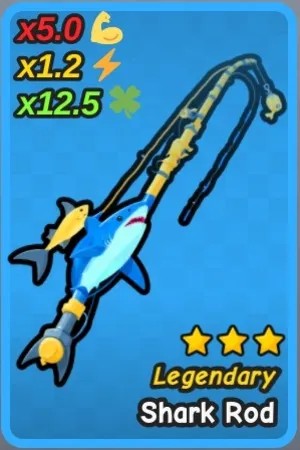 Cần câu Shark Rod trong Go Fishing Roblox