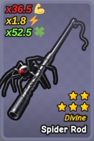 Cần câu Spider Rod trong Go Fishing Roblox
